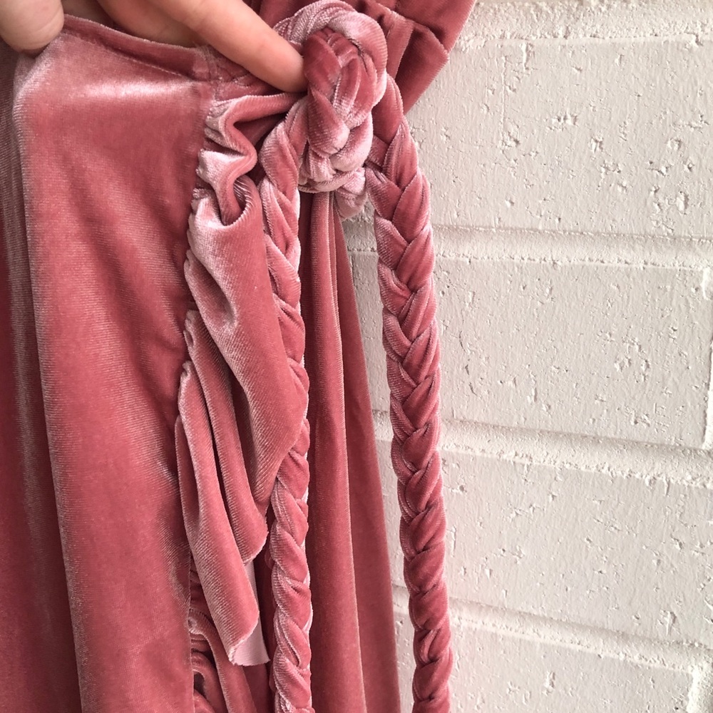 NWT Misa Los Angles Desma Velvet Wrap Dress - Picture 5 of 8